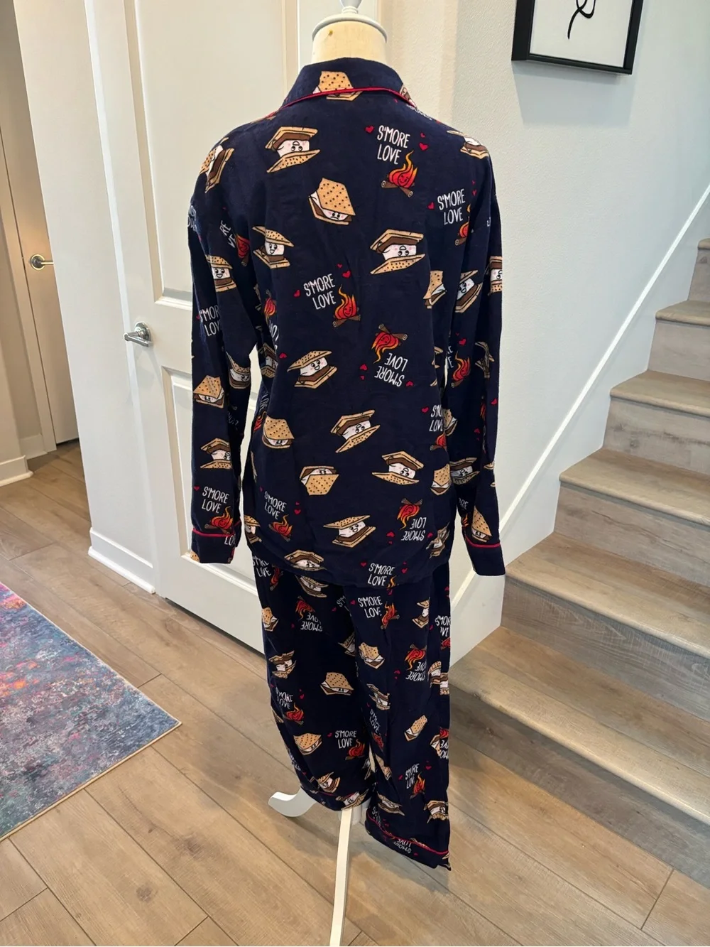 PJ SALVAGE S’mores Print Flannel Pajamas